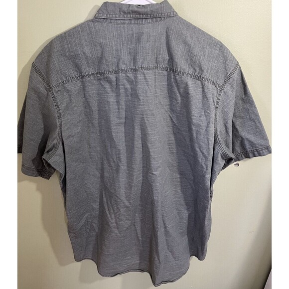 Bass Men's Short Sleeve Button Down Casual Shirt Green Size XL - Picture 4 of 4